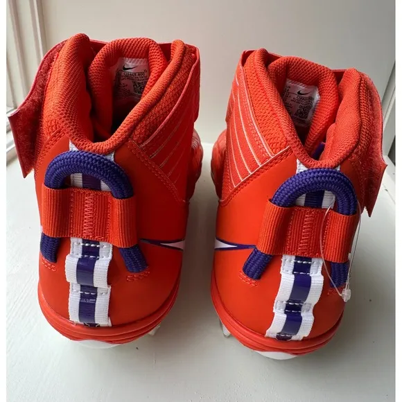 Nike Football Cleats Alpha Menace Pro 3 Orange Clemson Paw Size 14