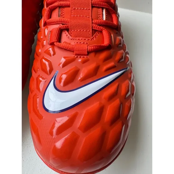 Nike Football Cleats Alpha Menace Pro 3 Orange Clemson Paw Size 14