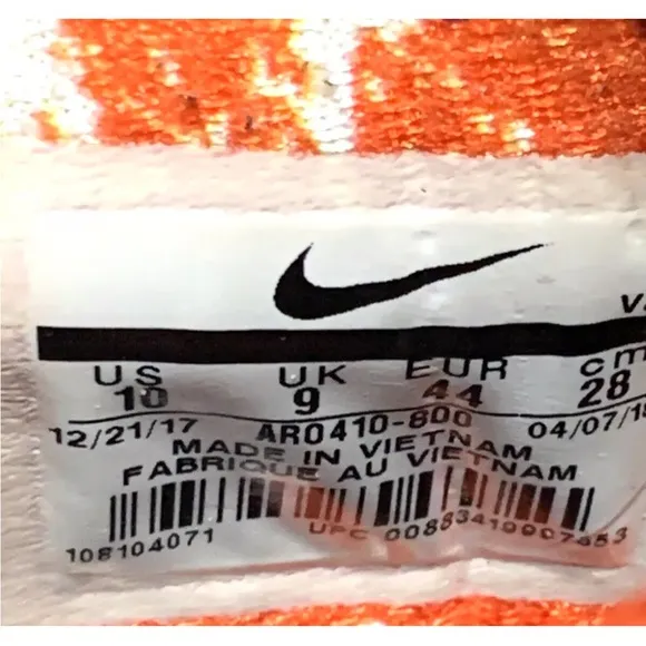 Nike Free TR 8 Oregon State Beavers OSU Running Shoes Tainers AR0410-800 Sz 10
