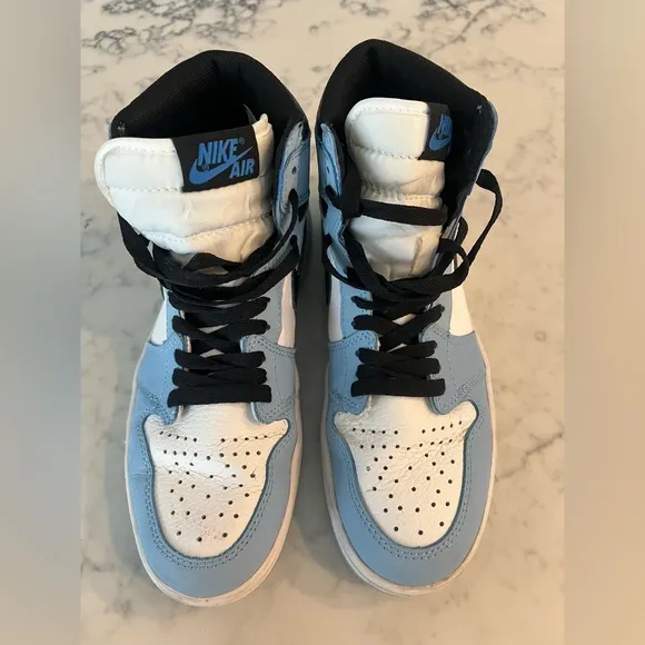 Nike High Top Sneakers AIR JORDAN 1 RETRO OG Blue Size 8