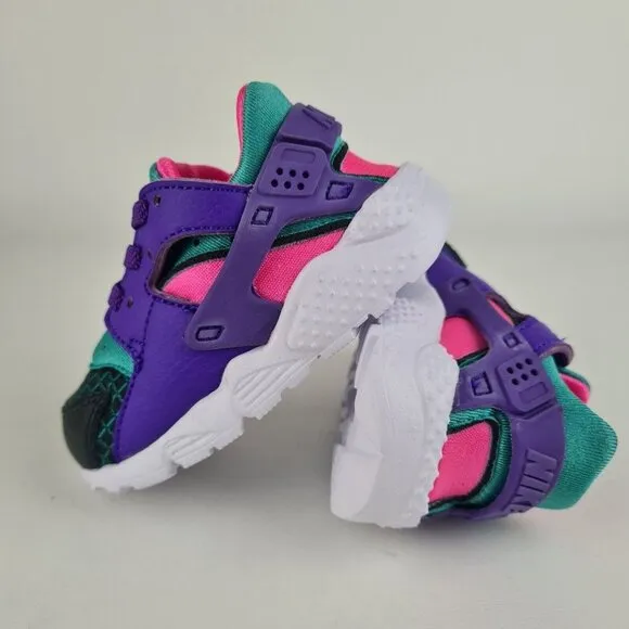 Nike Huarache Run Now Toddlers Running Purple Sneakers Shoe