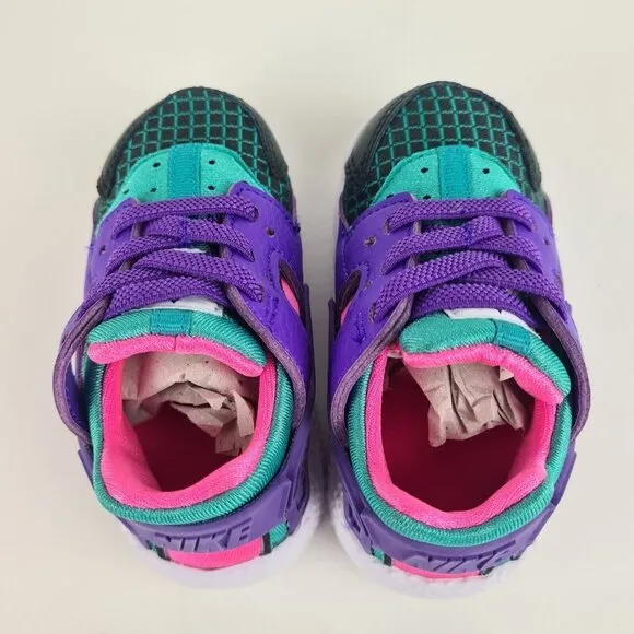 Nike Huarache Run Now Toddlers Running Purple Sneakers Shoe