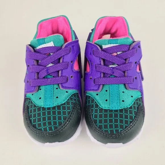 Nike Huarache Run Now Toddlers Running Purple Sneakers Shoe