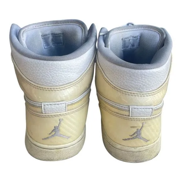 Nike. Jordan 1 Fat White Wolf High Top Sneakers Size 10.5