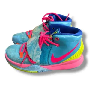 NIKE Kyrie 6 Basketball Bright Colors High-top Sneakers CZ4686-409 Shoes Y 4,5