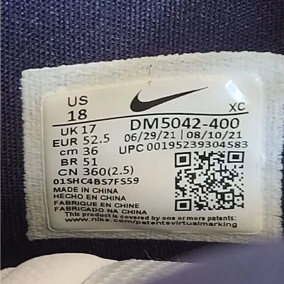 Nike Kyrie 7 TB College Navy Sneakers Size 18 Style DM5042-400