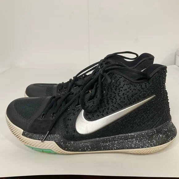 NIKE Kyrie Irving 3 Black Ice High Top Basketball Shoes Size 11.5
