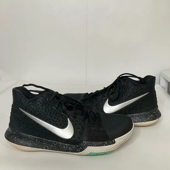 NIKE Kyrie Irving 3 Black Ice High Top Basketball Shoes Size 11.5