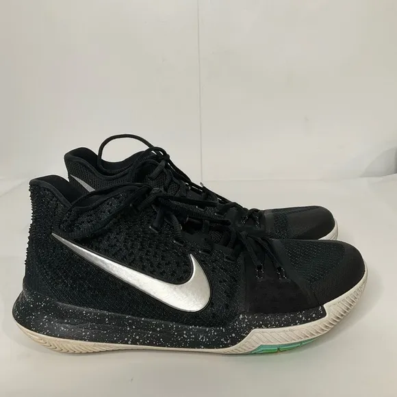 NIKE Kyrie Irving 3 Black Ice High Top Basketball Shoes Size 11.5