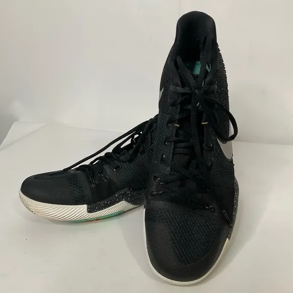 NIKE Kyrie Irving 3 Black Ice High Top Basketball Shoes Size 11.5