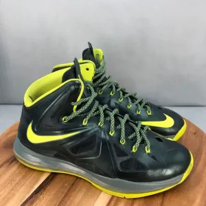Nike LeBron 10 Dunkman 'Seaweed/Atomic Green' Basketball Shoes Mens 11‎ High Top