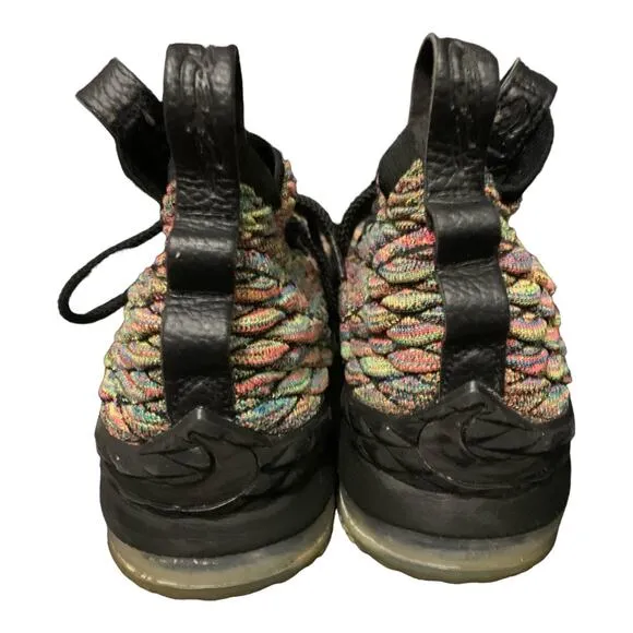Nike LeBron XV 15 Four Horsemen High Top Shoes Fruity Pebbles Youth Size 5