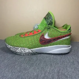 Nike Lebron XX 20 GS Stocking Stuffer Shoes Grinch Youth US 7Y DQ8646-300