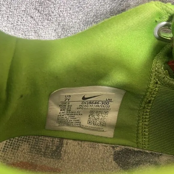 Nike Lebron XX 20 GS Stocking Stuffer Shoes Grinch Youth US 7Y DQ8646-300