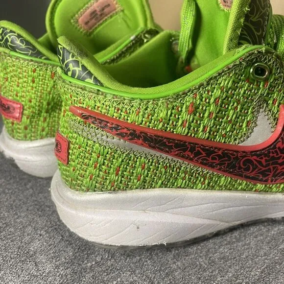 Nike Lebron XX 20 GS Stocking Stuffer Shoes Grinch Youth US 7Y DQ8646-300