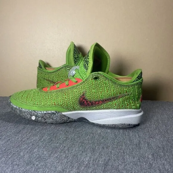 Nike Lebron XX 20 GS Stocking Stuffer Shoes Grinch Youth US 7Y DQ8646-300