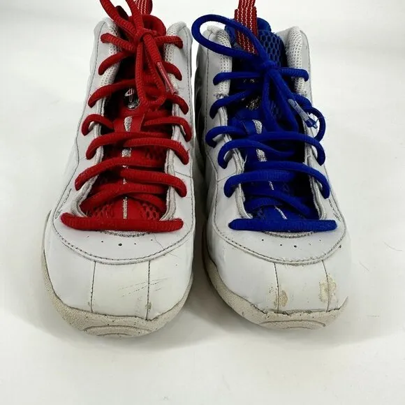 Nike Little Posite One  USA Moon Red White Blue Silver Boys Shoes Size US 2Y