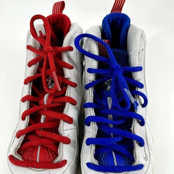 Nike Little Posite One  USA Moon Red White Blue Silver Boys Shoes Size US 2Y
