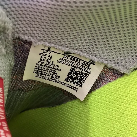 Nike men’s Air Force 1 crater flyknit sneakers