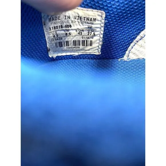 Nike Men's Dunk Low Detroit 2010 318019-400‎ Grey Royal Size 9.5