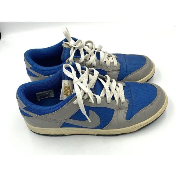Nike Men's Dunk Low Detroit 2010 318019-400‎ Grey Royal Size 9.5