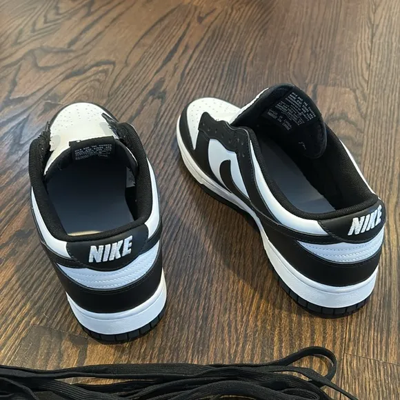 Nike Men’s Dunk Low Retro Casual Shoes Sneakers Black/White/Black Size 11 New