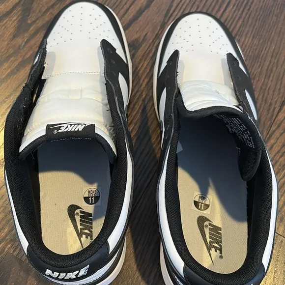 Nike Men’s Dunk Low Retro Casual Shoes Sneakers Black/White/Black Size 11 New