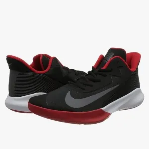 Nike Men’s Precision 4 Basketball Shoe, Black Red White, Size 14.  CK1069-005