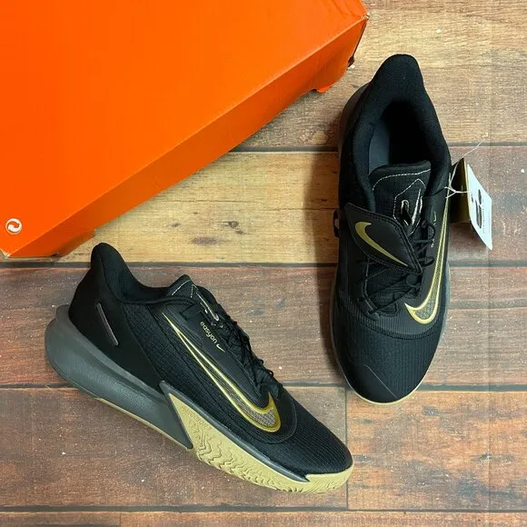 Nike Men's Precision VII Easyon &quot;Black/Gold&quot; Basketball Shoes