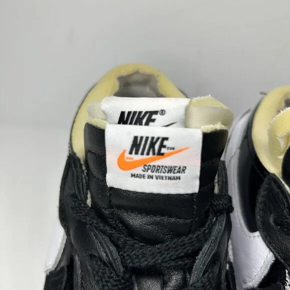 Nike Sacai X Blazer Low 'Black Patent’ Size 6.5 Authentic 100%