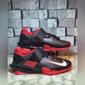 Nike Savaleos V02 Black Red White Weightlifting Shoes Size 10