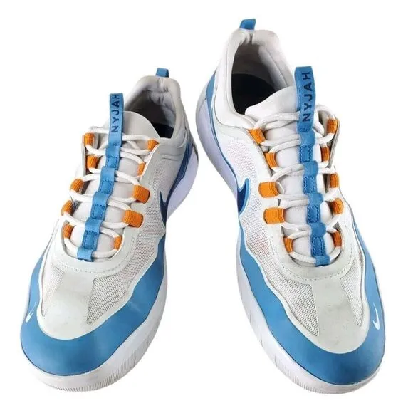 Nike SB Shoes Nyjah Free 2 Huston Dutch Navy Sunset Orange Mens 8.5 BV2078-402