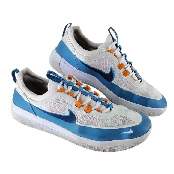 Nike SB Shoes Nyjah Free 2 Huston Dutch Navy Sunset Orange Mens 8.5 BV2078-402