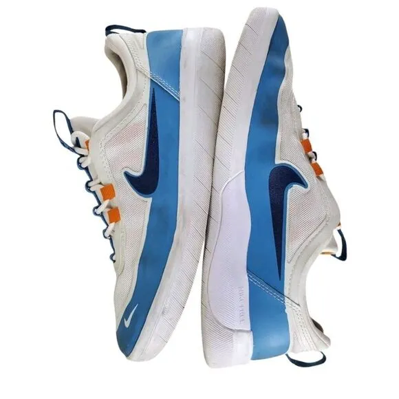 Nike SB Shoes Nyjah Free 2 Huston Dutch Navy Sunset Orange Mens 8.5 BV2078-402