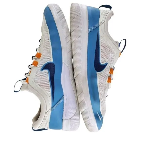 Nike SB Shoes Nyjah Free 2 Huston Dutch Navy Sunset Orange Mens 8.5 BV2078-402