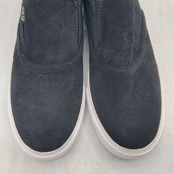 Nike SB Zoom Verona Kids 4 Black Slip On Loafer Sneakers Shoes Casual CZ2373-001