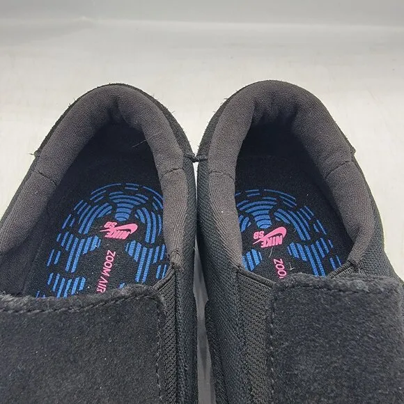 Nike SB Zoom Verona Kids 4 Black Slip On Loafer Sneakers Shoes Casual CZ2373-001