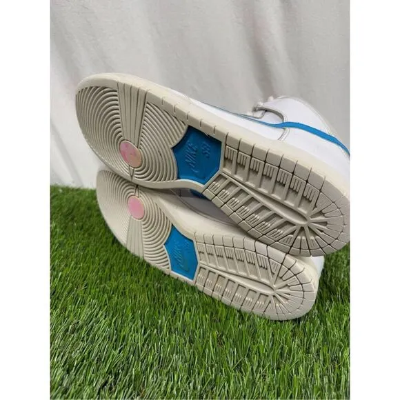 Nike SB Dunk High Richard Mulder UNC White Blue Shoes Men’s Size 13 881758-141