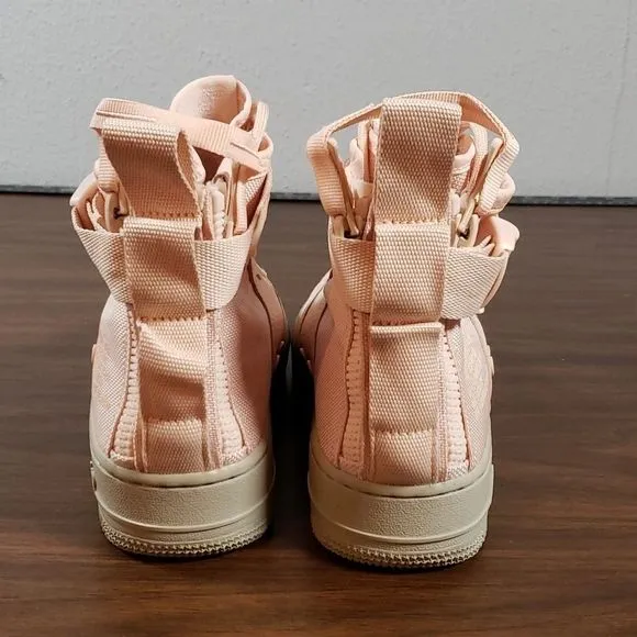 Nike SF Special Forces Air Force 1 Mid Womens Sneakers Shoes 8½ Orange Quartz‎