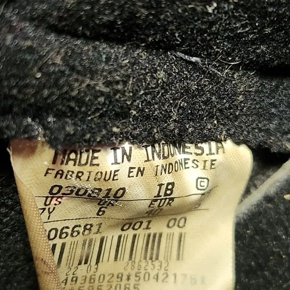 Nike Shoes Air Force 1 Youth 7 Mens7 High Top Black Leather Vintage 2000