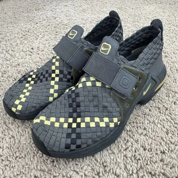 Nike Shoes Air Max Sphere Vintage Women's 6.5 Woven Huarache Grey Yellow Sneaker