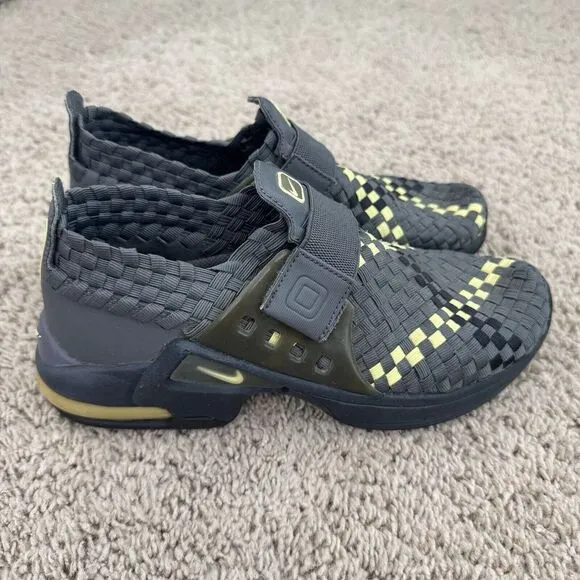 Nike Shoes Air Max Sphere Vintage Women's 6.5 Woven Huarache Grey Yellow Sneaker