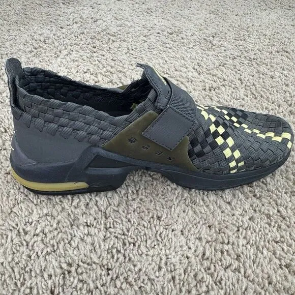 Nike Shoes Air Max Sphere Vintage Women's 6.5 Woven Huarache Grey Yellow Sneaker