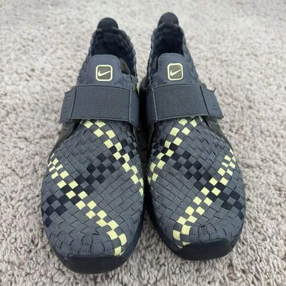 Nike Shoes Air Max Sphere Vintage Women's 6.5 Woven Huarache Grey Yellow Sneaker