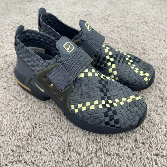 Nike Shoes Air Max Sphere Vintage Women's 6.5 Woven Huarache Grey Yellow Sneaker