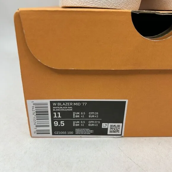 Nike Shoes Blazer Mid 77’ WMNS “Vintage White Black” 2024