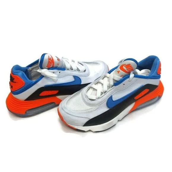 Nike Size 4.5Y Womens 6 Air Max 2090 EOI (GS) CW1650-100 Summit White Sapphire