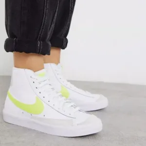 Nike Women's Nike Blazer Mid 77 White Lemon Venom Sneaker