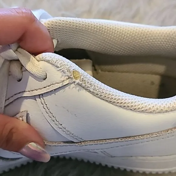 Nike youth white Air force ones size 6y