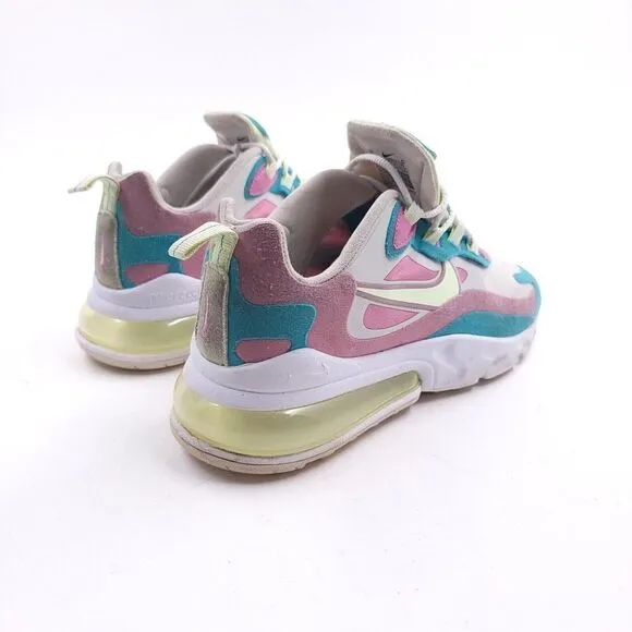 Nike Air Max 270 Womens 7.5 React Pastel Barely Volt Athletic Shoes CW7015 100